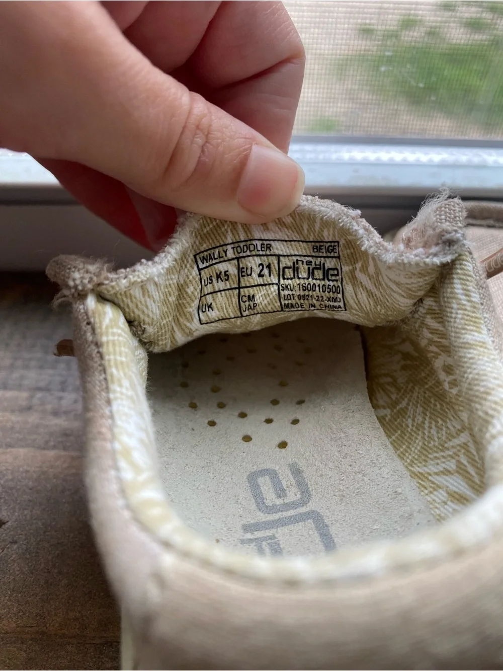 Hey Dude Kids Slip on Shoes in Beige/Tan